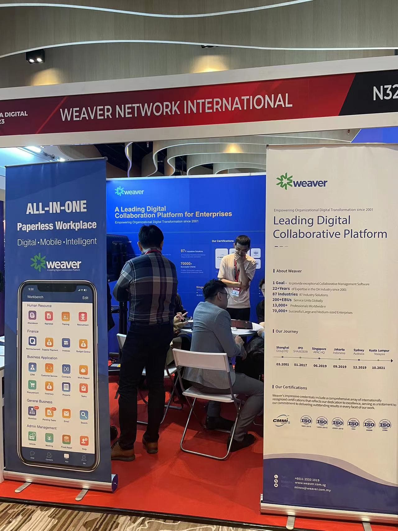 Weaver Booth at  MDX2023