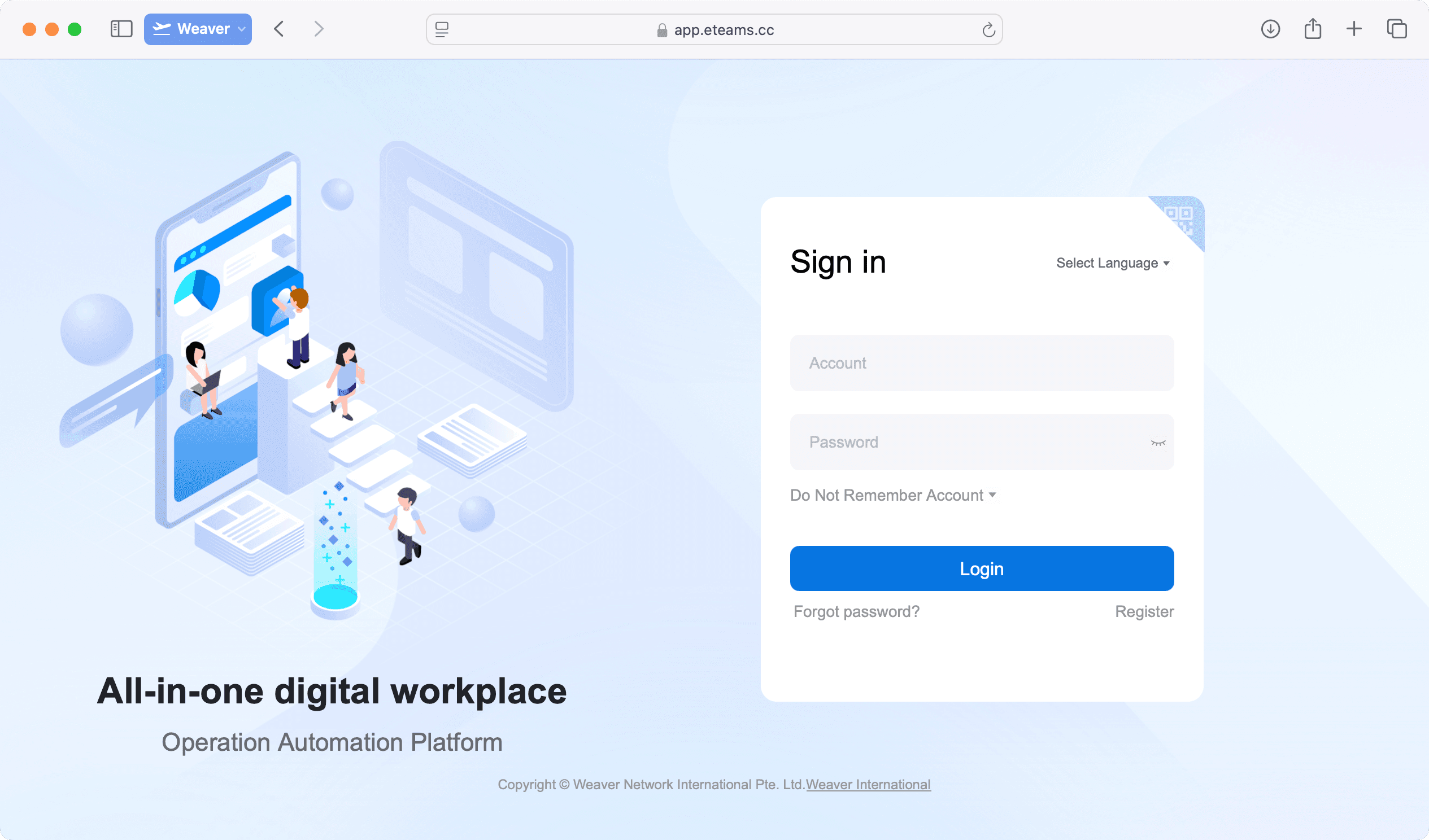 Weaver's All-in-one digital workplace